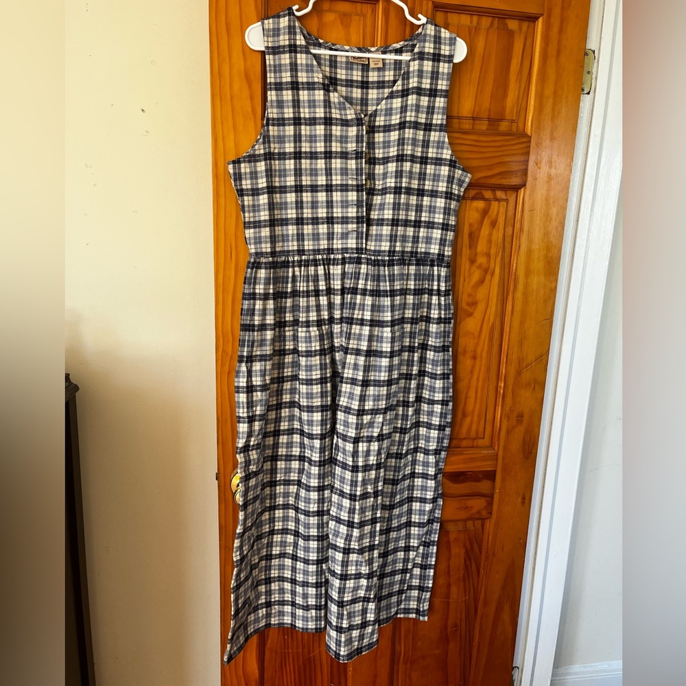 vintage woolrich plaid cotton dress